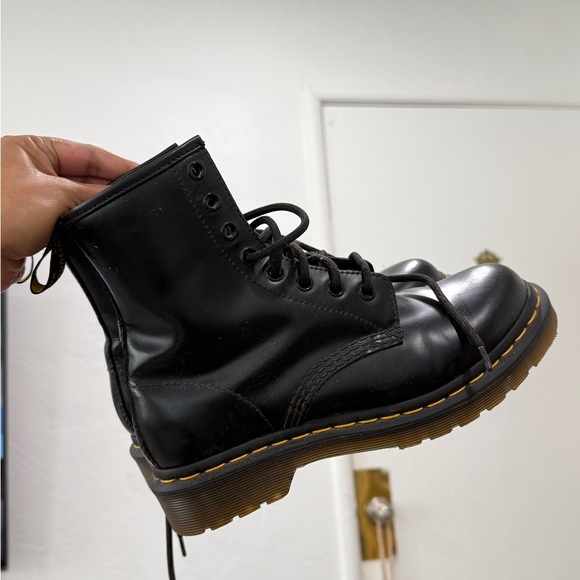 Dr. Martens Black Combat Boots - Picture 2 of 6